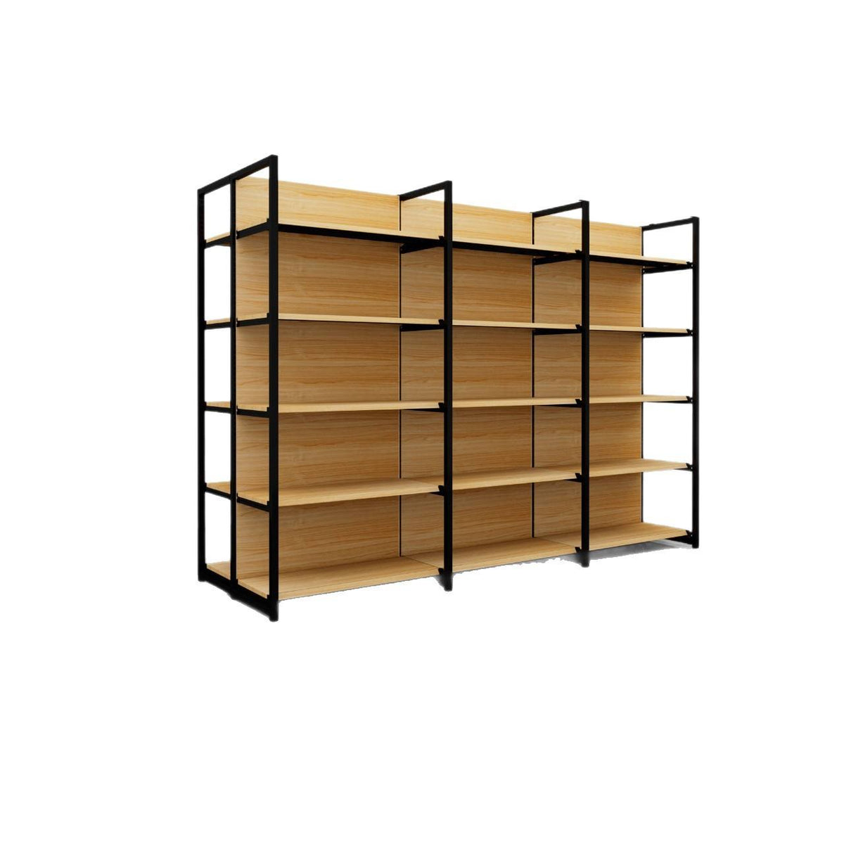 Wooden Retail Display Shelving, Gondola Shelf Unit for Grocery Stores, Supermarkets and Convenience Shops